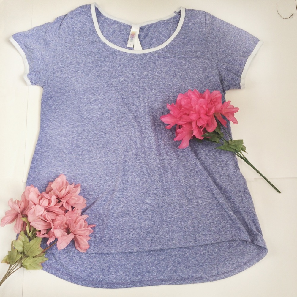 Blue Lularoe Cotton Tee
